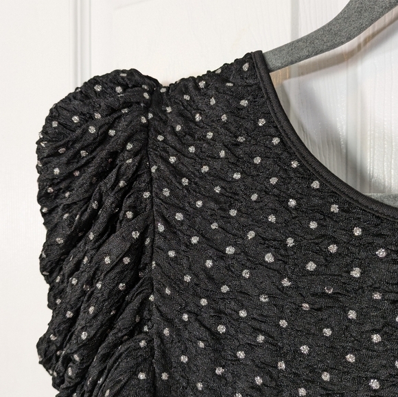NWT Urban Outfitter Hague Rhinestone Puff Sleeve Mini Dress w/ Low Back Size S - Picture 8 of 11